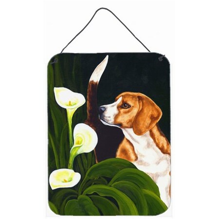 Carolines Treasures Beagle Lillies Wall or Door Hanging Prints AMB1077DS1216